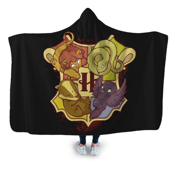 School Of Magic Hooded Blanket - Adult / Premium Sherpa