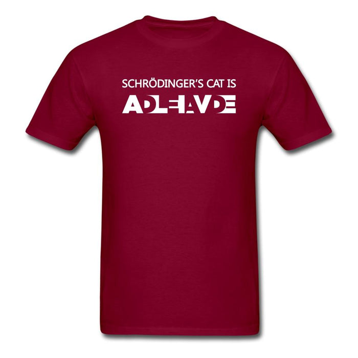 Schrodinger’s Cat Experiment Unisex Classic T-Shirt - burgundy / S
