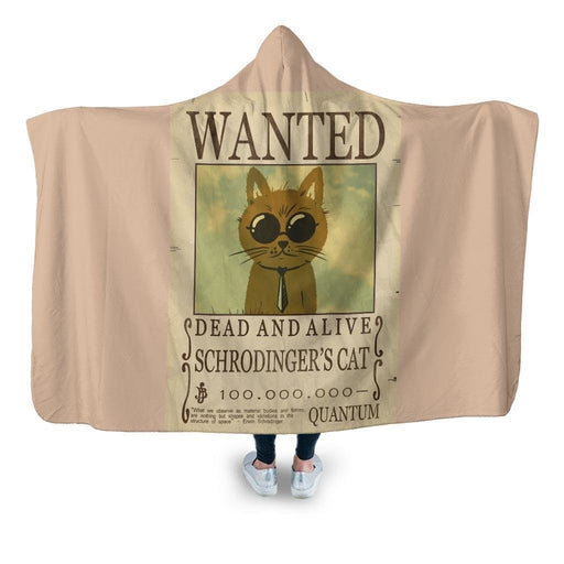 Schrodingers Cat Hooded Blanket - Adult / Premium Sherpa