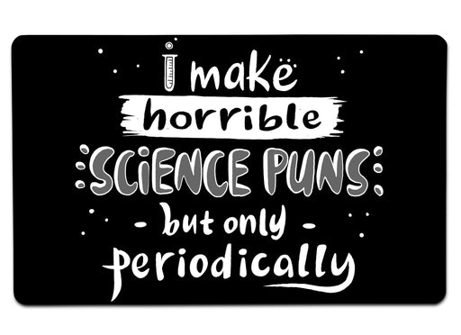 Science Puns Large Mouse Pad