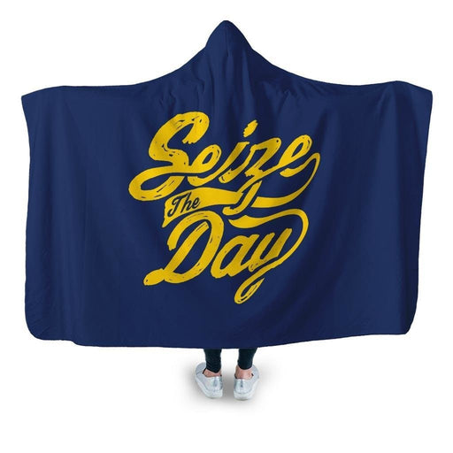 Seize The Day Hooded Blanket - Adult / Premium Sherpa