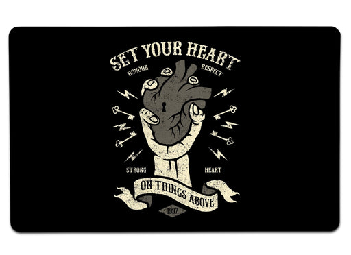 Set Your Heart Large Mouse Pad