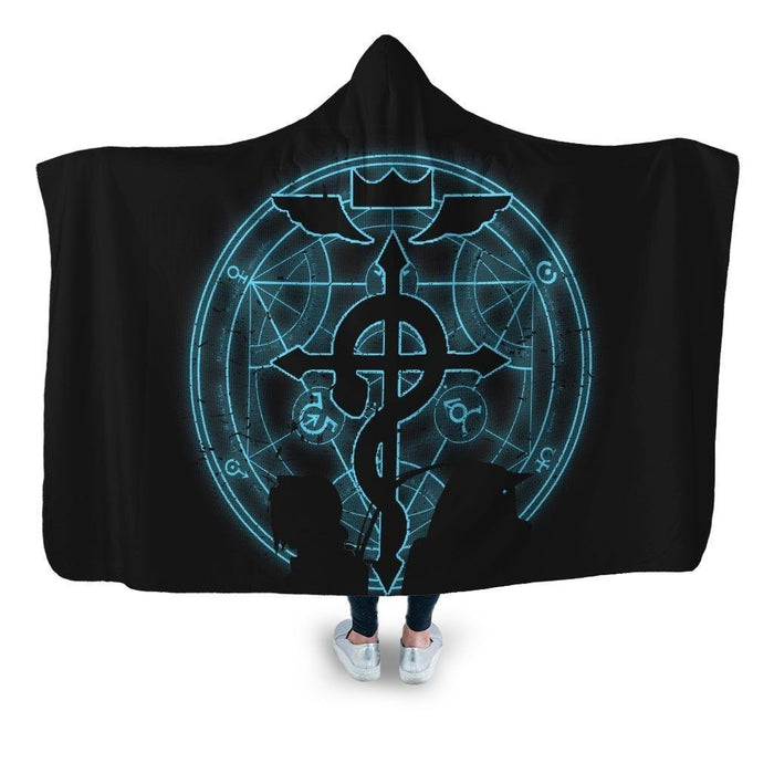 Shadow Of Alchemists Hooded Blanket - Adult / Premium Sherpa