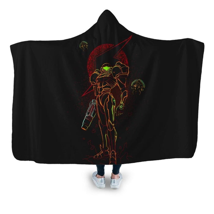 Shadow Of Bounty Hunter Hooded Blanket - Adult / Premium Sherpa