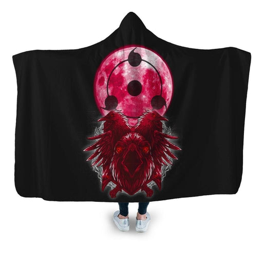 Sharingan Ravens Hooded Blanket - Adult / Premium Sherpa