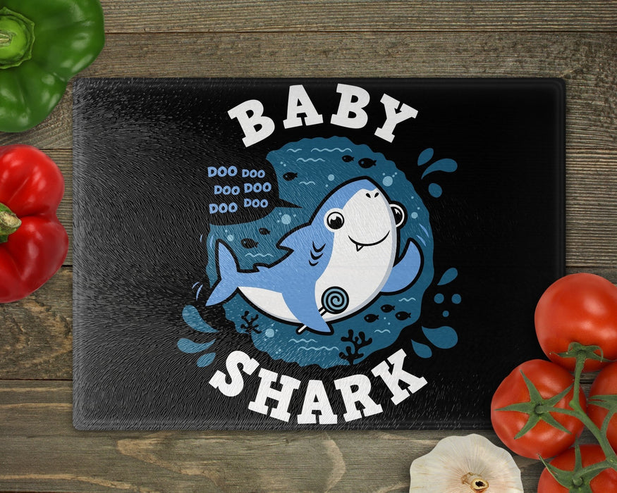 Shark Family Baby Boy Cutting Board