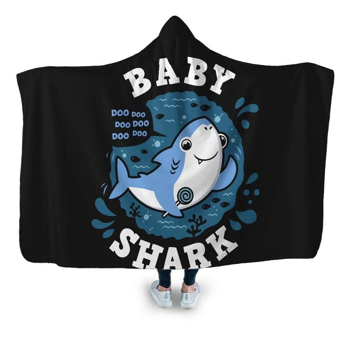 Shark Family Baby Boy Hooded Blanket - Adult / Premium Sherpa