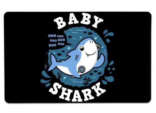 Shark Family Baby Boy Large Mouse Pad