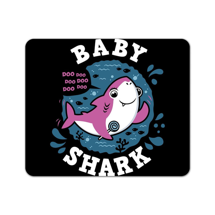 Shark Family Baby Girl Mouse Pad