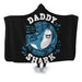 Shark Family Daddy Hooded Blanket - Adult / Premium Sherpa