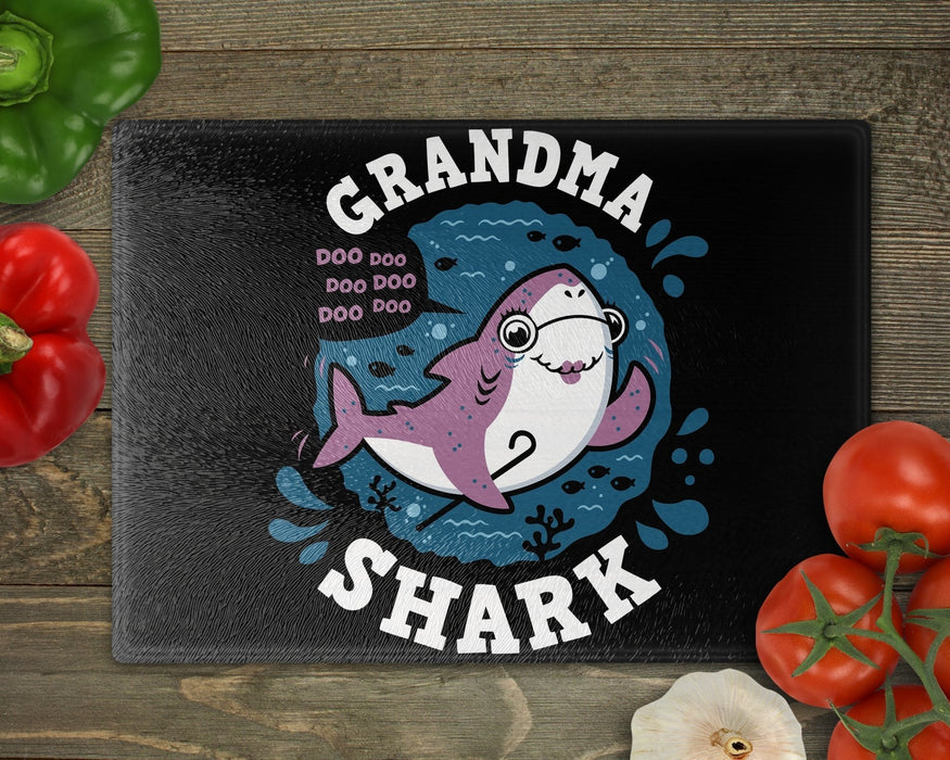 Shark Family Grandma Cutting Board