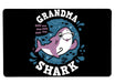 Shark Family Grandma Large Mouse Pad