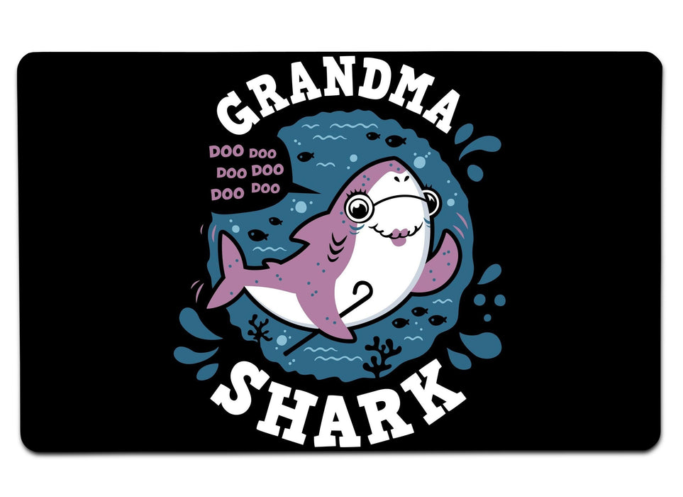 Shark Family Grandma Large Mouse Pad