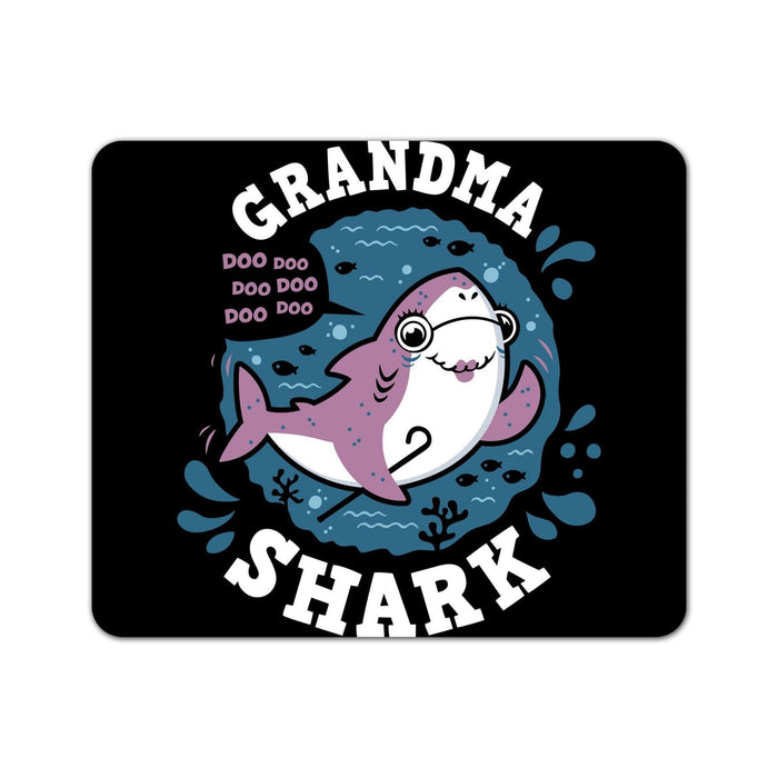 Shark Family Grandma Mouse Pad