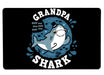 Shark Family Grandpa Large Mouse Pad