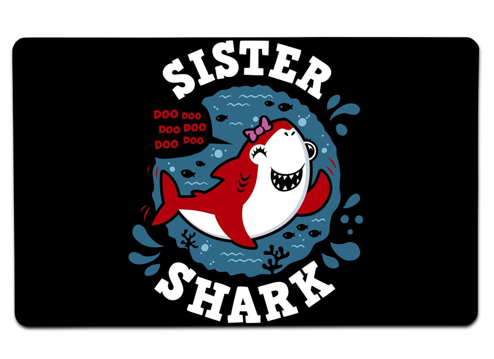 Shark Family Sister Large Mouse Pad