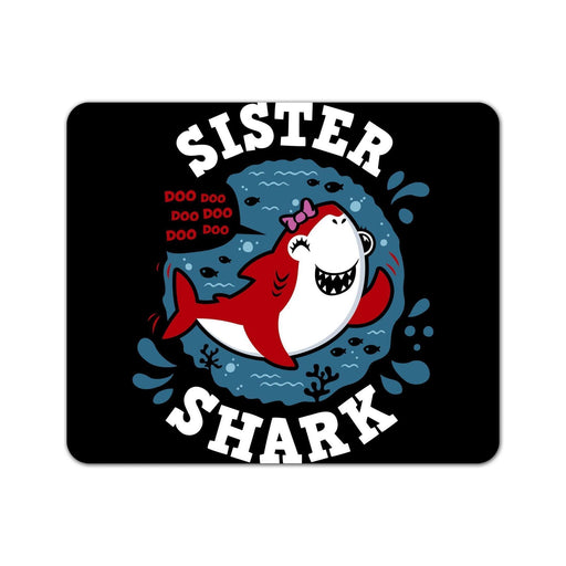 Shark Family Sister Mouse Pad