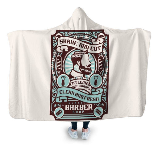 Shave And Cut V2 Hooded Blanket - Adult / Premium Sherpa