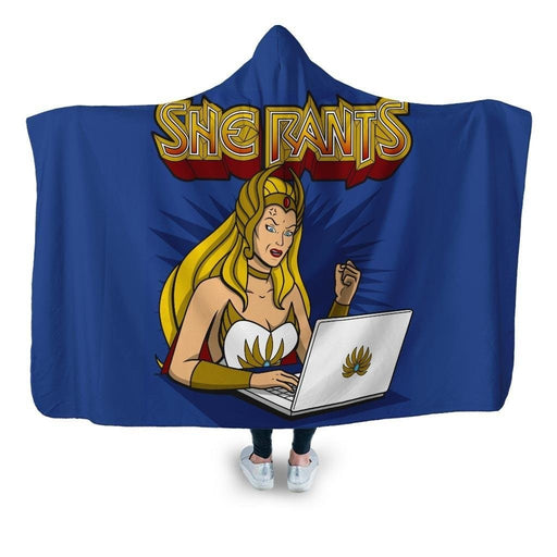 She Rants Hooded Blanket - Adult / Premium Sherpa