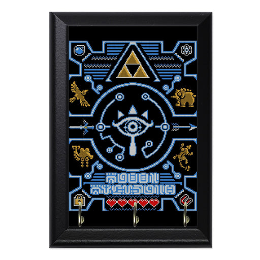 Sheikah Sweater Wall Plaque Key Holder - 8 x 6 / Yes