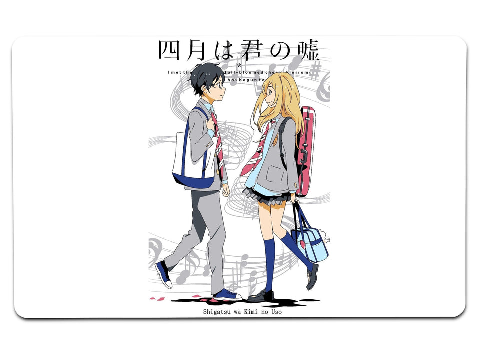 Shigatsu Wa Kimi No Uso Large Mouse Pad