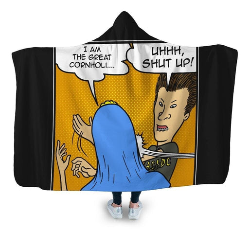 Shut Up Beavis Hooded Blanket - Adult / Premium Sherpa