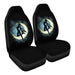 Silhouette under the moon Car Seat Covers - One size