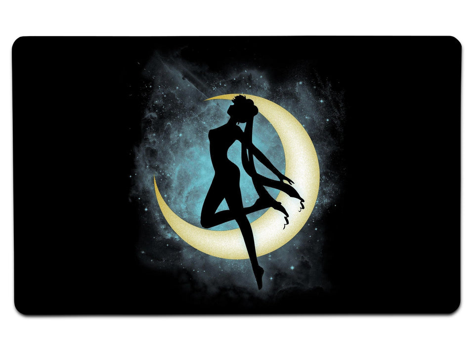 Silhouette Under The Moon Large Mouse Pad