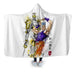 Silver Chariot Watercolor Hooded Blanket - Adult / Premium Sherpa