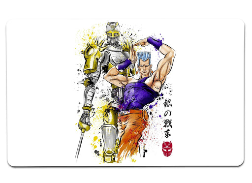 Silver Chariot Watercolor Large Mouse Pad