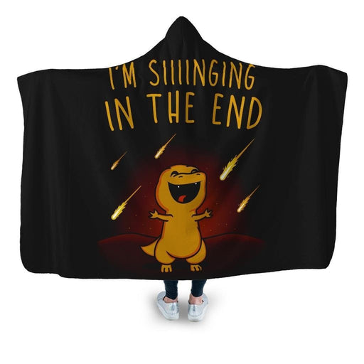 Singing In The End Hooded Blanket - Adult / Premium Sherpa