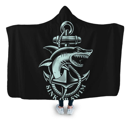 Sink Or Swim Hooded Blanket - Adult / Premium Sherpa