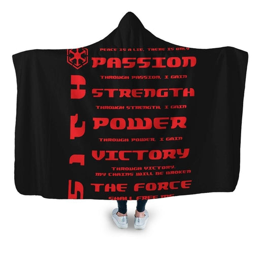 Sith Code Hooded Blanket - Adult / Premium Sherpa