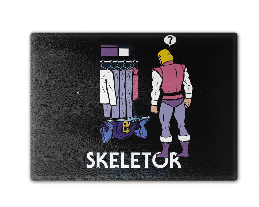 Skeletor In The Closet B_R Cutting Board