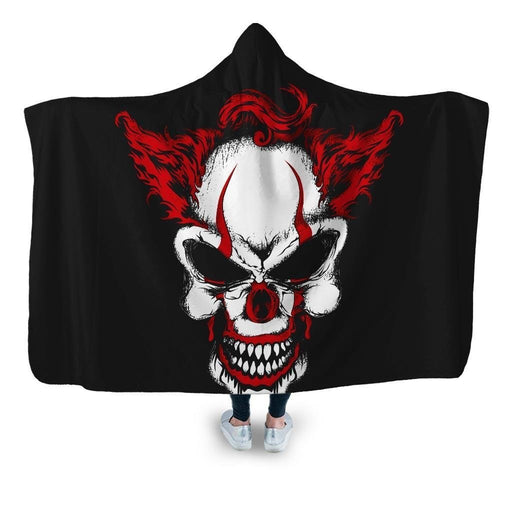 Skull Clown Hooded Blanket - Adult / Premium Sherpa