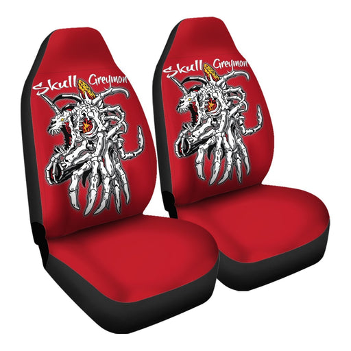 Skull Greymon Car Seat Covers - One size