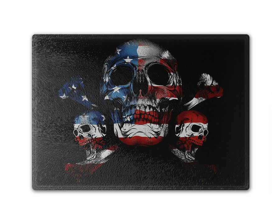 Skull In Flag Cutting Board
