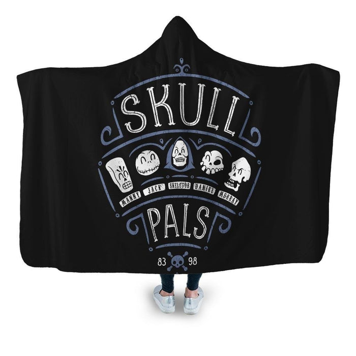 Skull Pals Hooded Blanket - Adult / Premium Sherpa