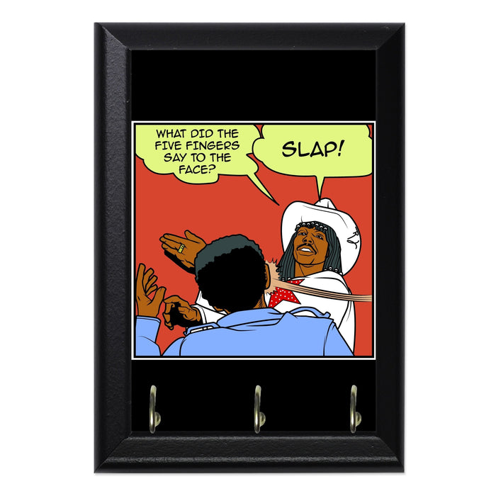 Slap 2 Wall Plaque Key Holder - 8 x 6 / Yes
