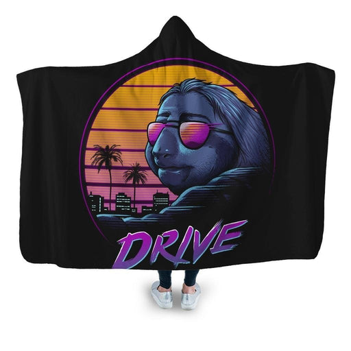 Slow Drive Hooded Blanket - Adult / Premium Sherpa
