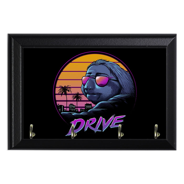 Slow Drive Wall Plaque Key Holder - 8 x 6 / Yes
