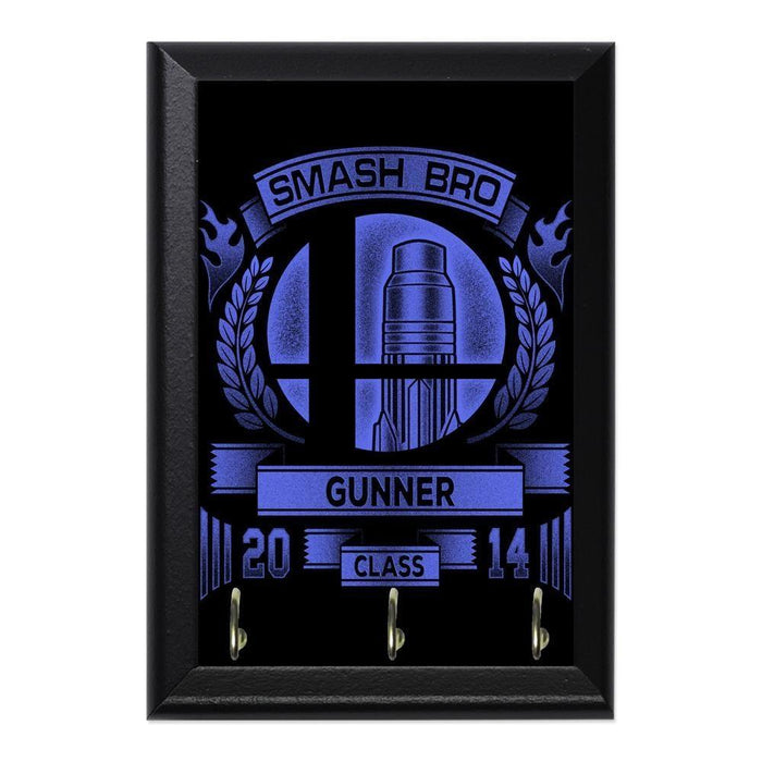 Smash Bros Gunner Decorative Wall Plaque Key Holder Hanger - 8 x 6 / Yes