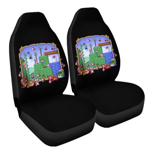 Smb2 Pixels Car Seat Covers - One size