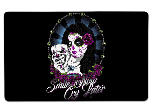 Smile Now Cry Later Large Mouse Pad
