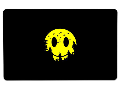 Smiley Moon Large Mouse Pad