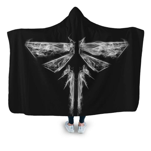 Smoky Fireflies Hooded Blanket - Adult / Premium Sherpa