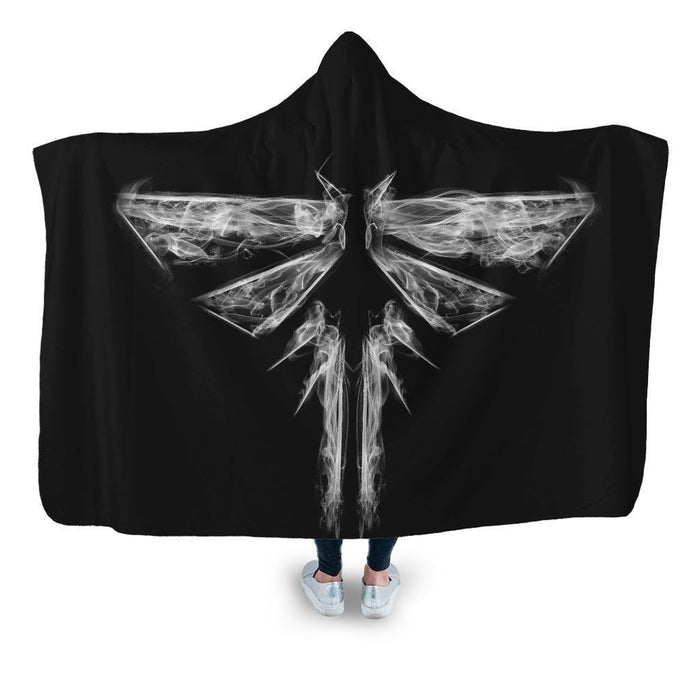 Smoky Fireflies Hooded Blanket - Adult / Premium Sherpa