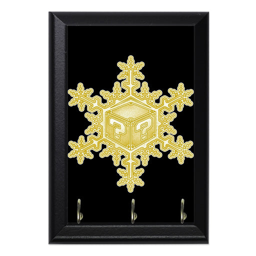 Snowflake Wall Plaque Key Holder - 8 x 6 / Yes