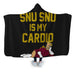 Snu snu is my cardio Hooded Blanket - Adult / Premium Sherpa