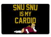 Snusnuismycardio Large Mouse Pad